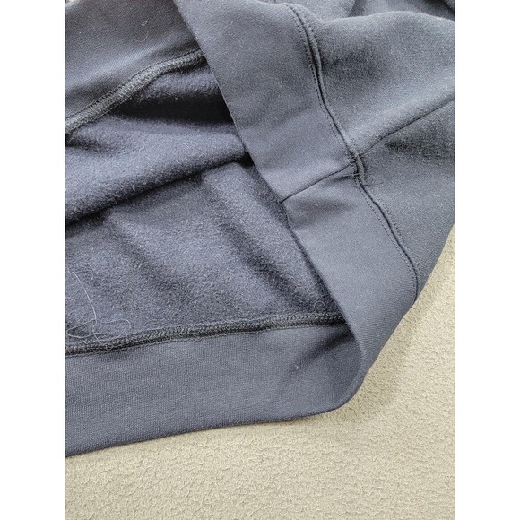 Seattle Sweatshirt Mens XL Navy Blue Fleece Crewneck Pullover Striped Sleeves - Picture 6 of 11